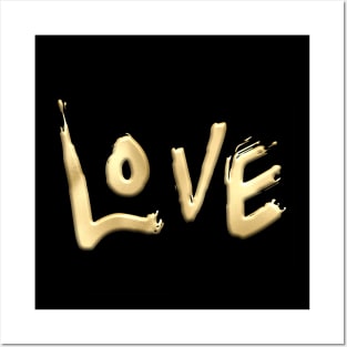 Gold Love Posters and Art